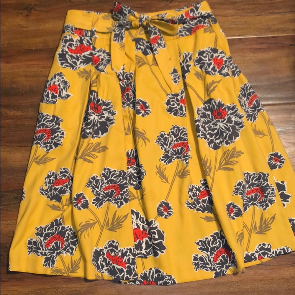 Banana Republic Floral Midi Skirt